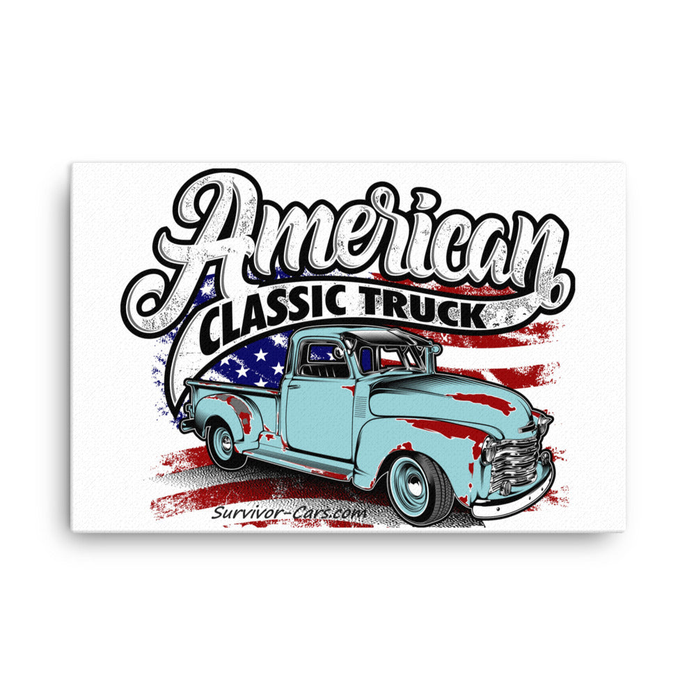 American Classic Pickup Truck Canvas