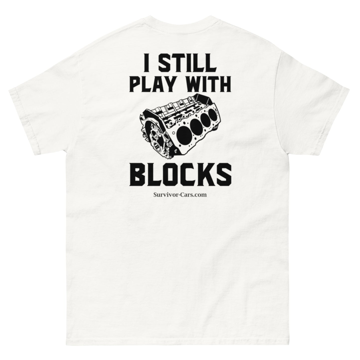 Engine Block - V8 - Still Play With Blocks Men's classic tee