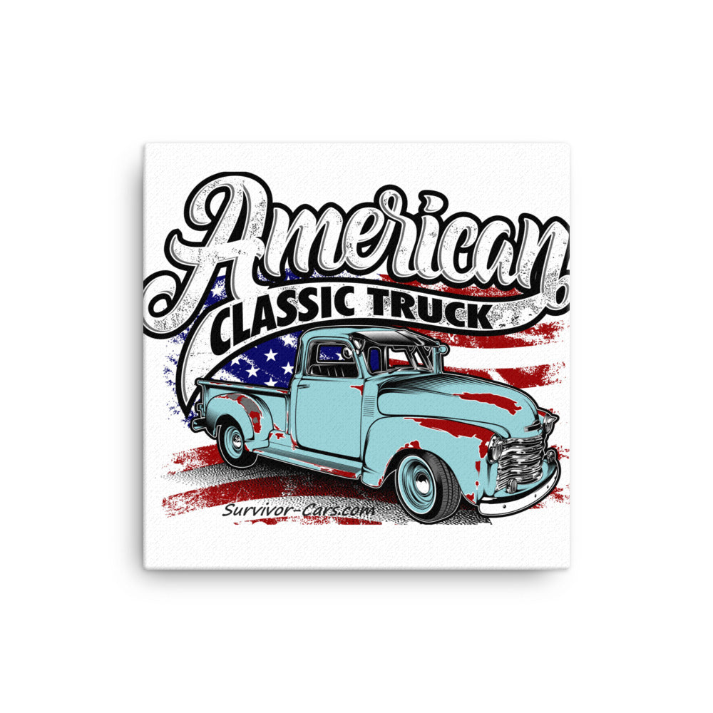 American Classic Pickup Truck Canvas