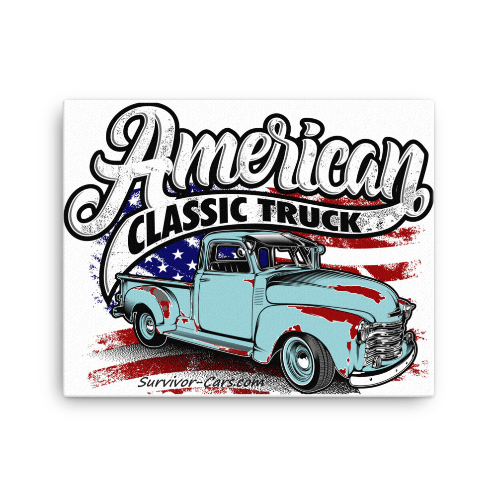American Classic Pickup Truck Canvas