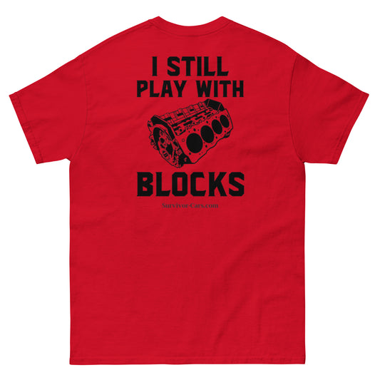 Engine Block - V8 - Still Play With Blocks Men's classic tee