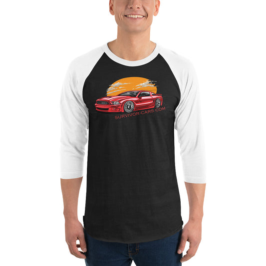 Modern Muscle 3/4 sleeve raglan shirt