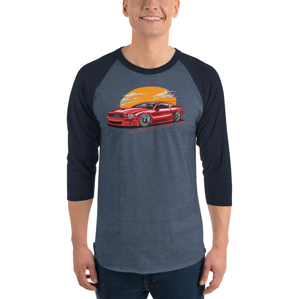 Modern Muscle 3/4 sleeve raglan shirt