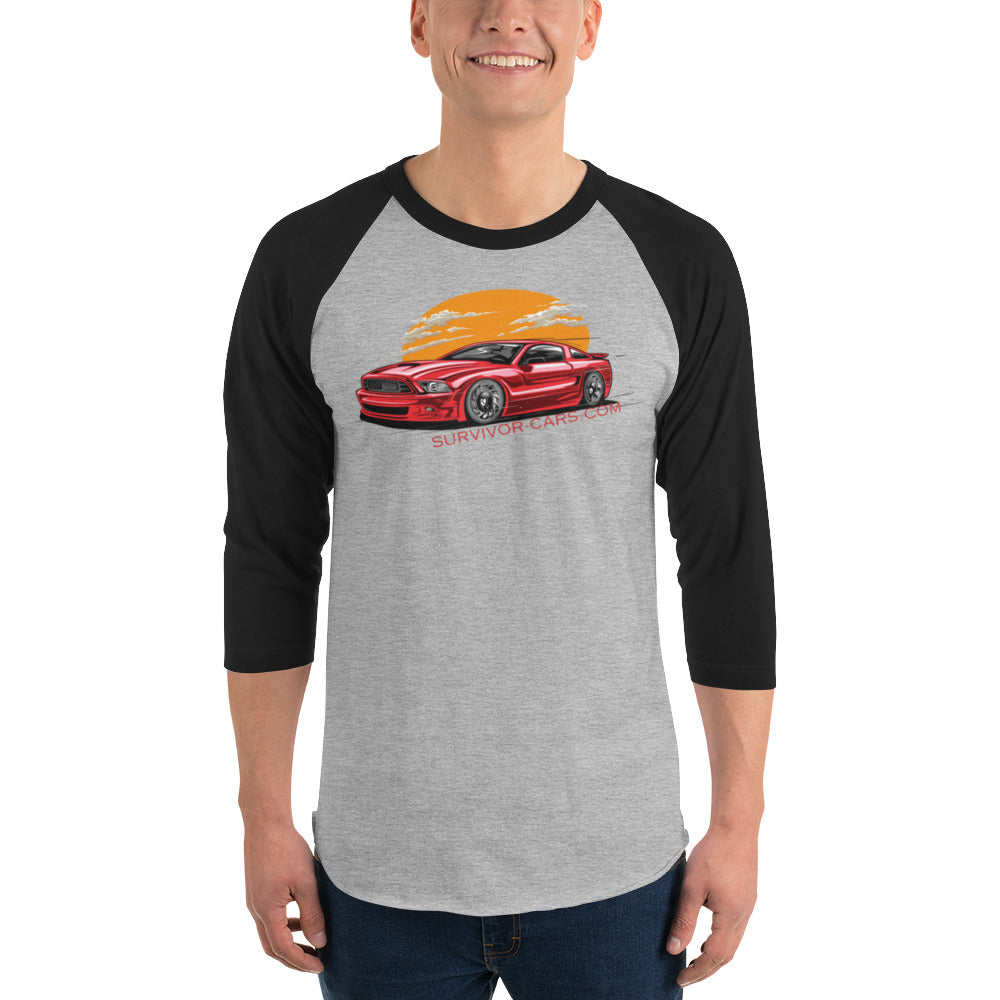 Modern Muscle 3/4 sleeve raglan shirt