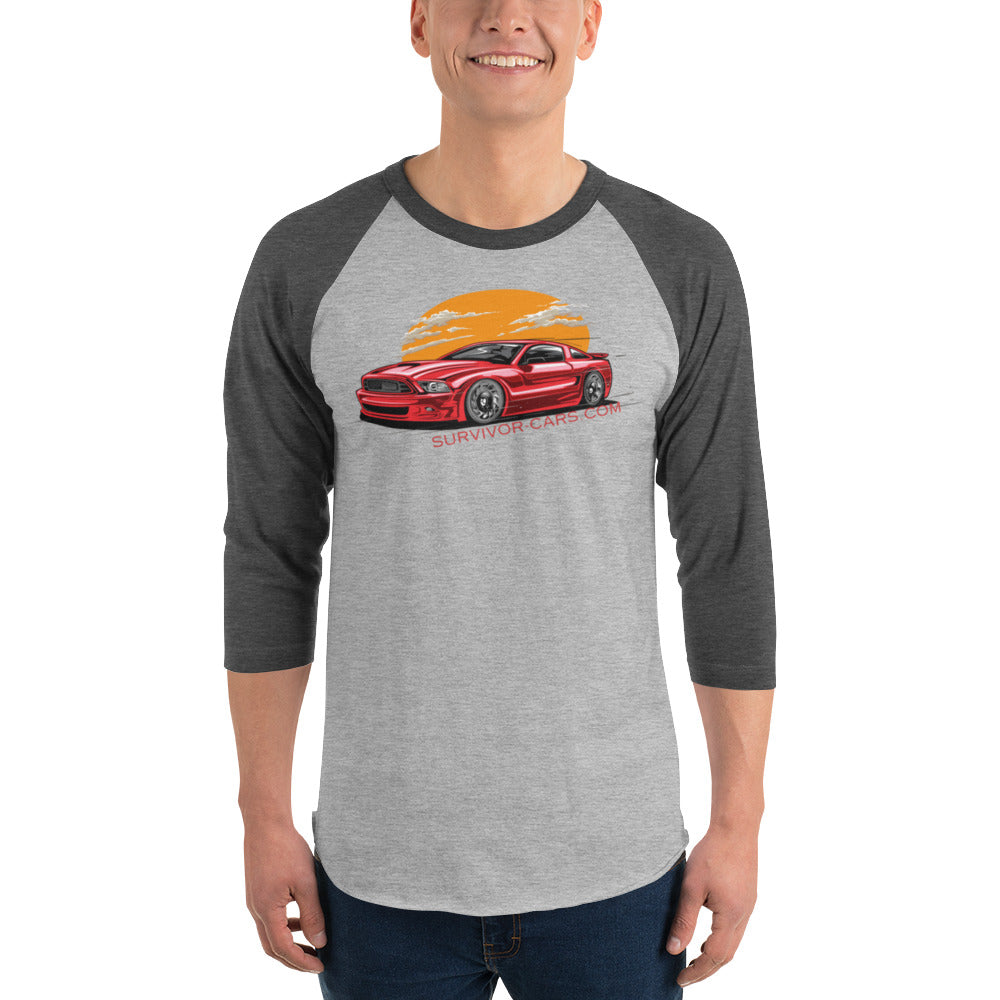 Modern Muscle 3/4 sleeve raglan shirt