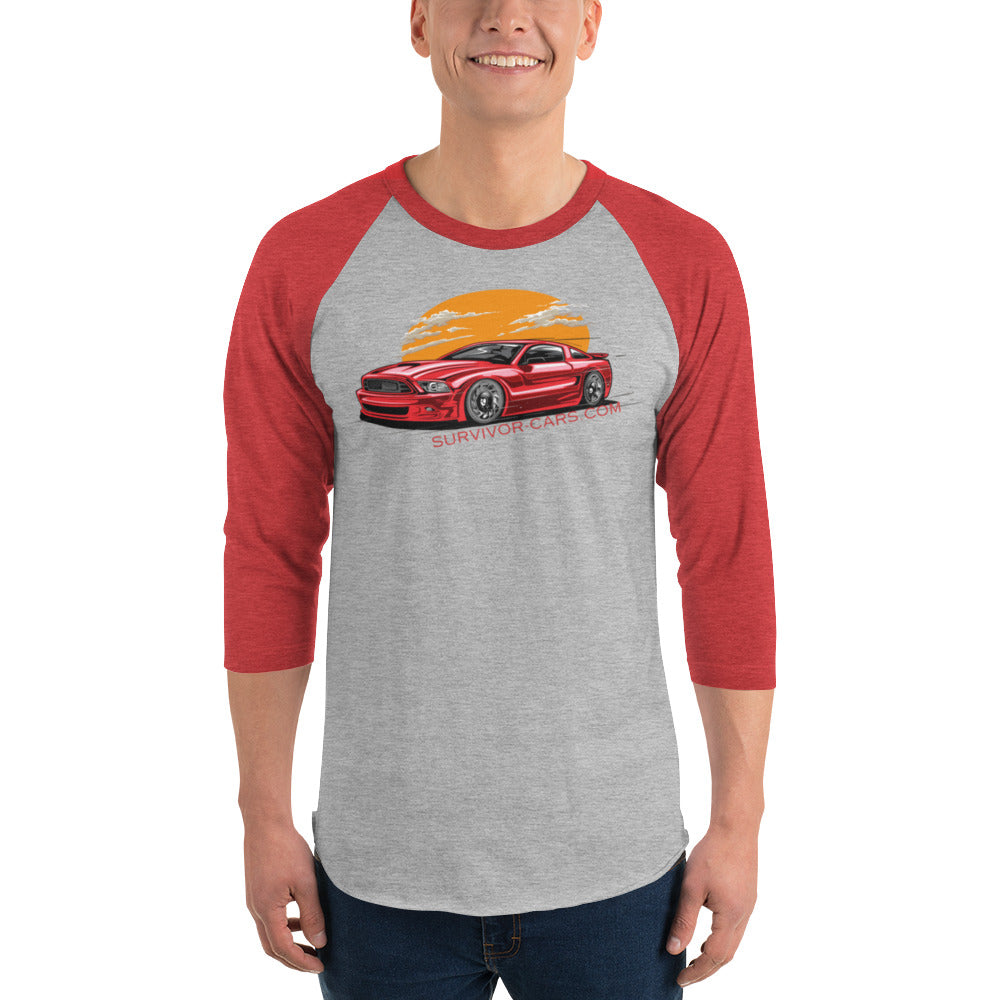 Modern Muscle 3/4 sleeve raglan shirt