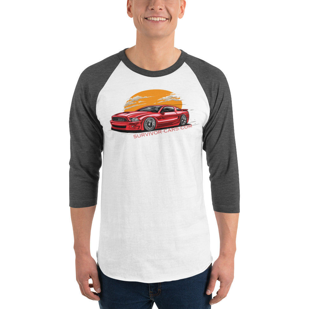 Modern Muscle 3/4 sleeve raglan shirt