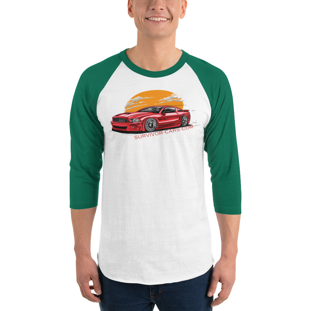 Modern Muscle 3/4 sleeve raglan shirt