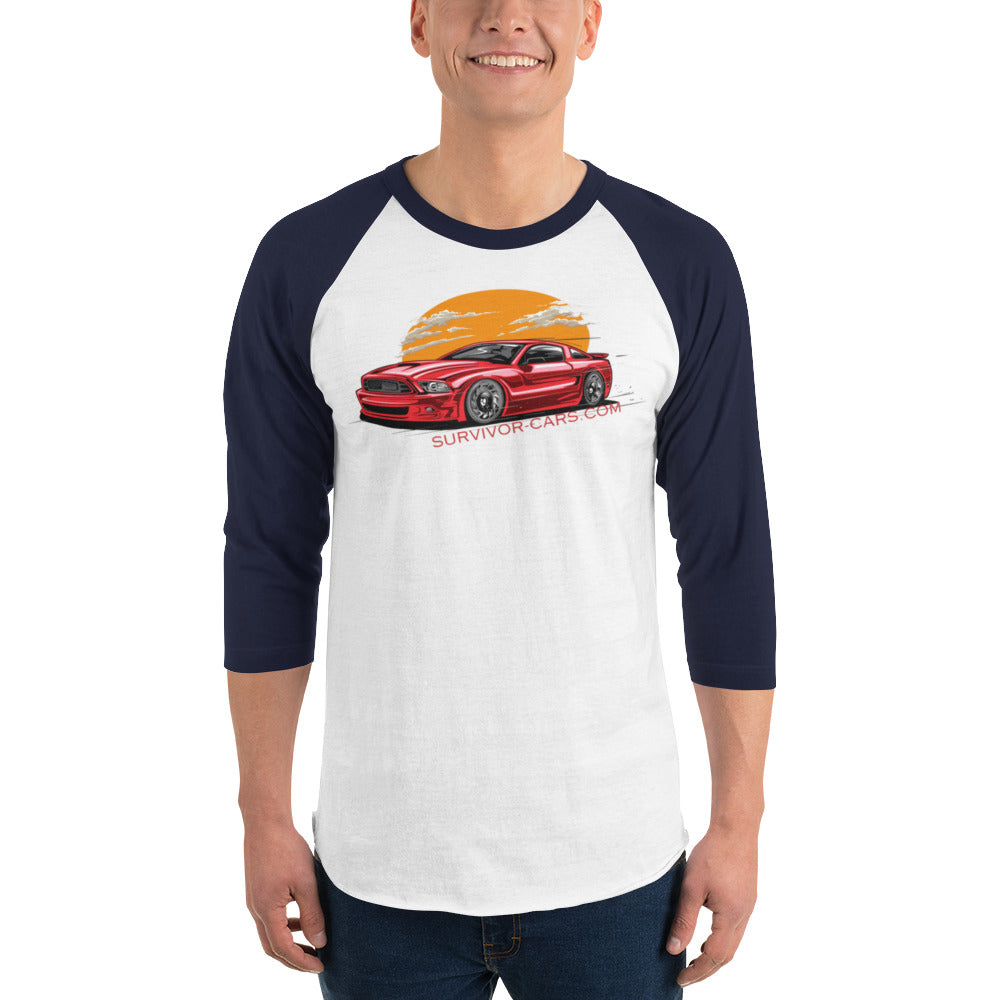 Modern Muscle 3/4 sleeve raglan shirt