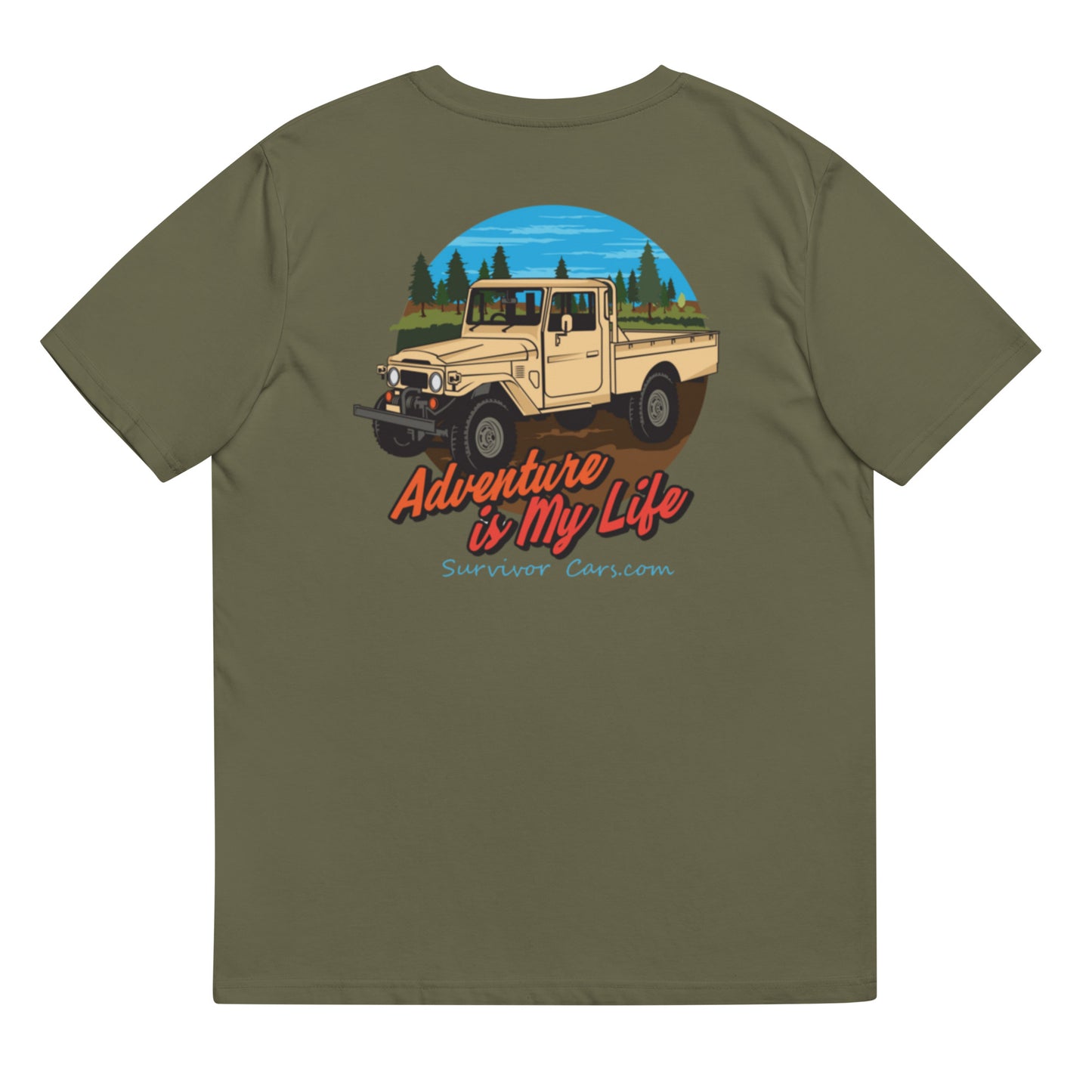 Off Road Classic Pickup Truck organic cotton t-shirt