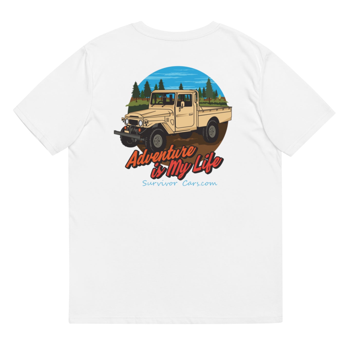 Off Road Classic Pickup Truck organic cotton t-shirt