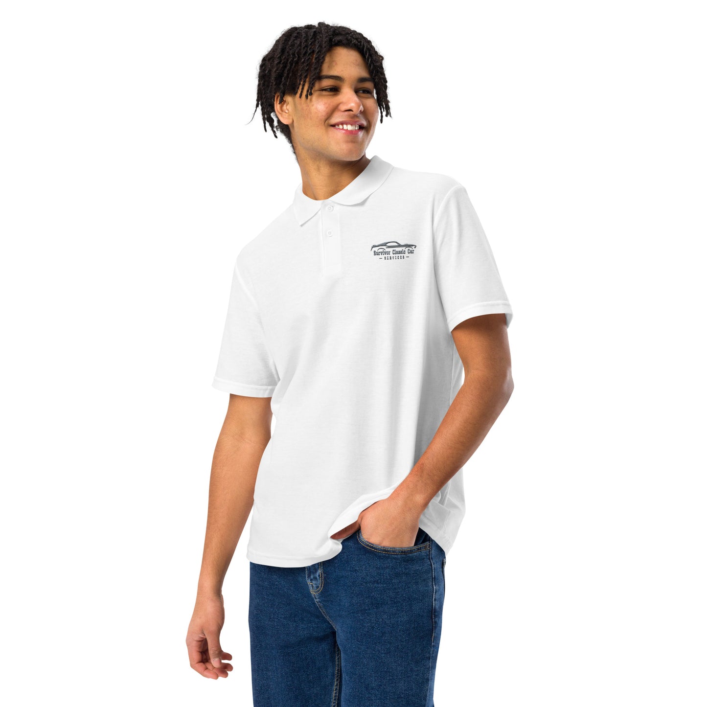 Survivor Classic Cars Logo Unisex pique polo shirt