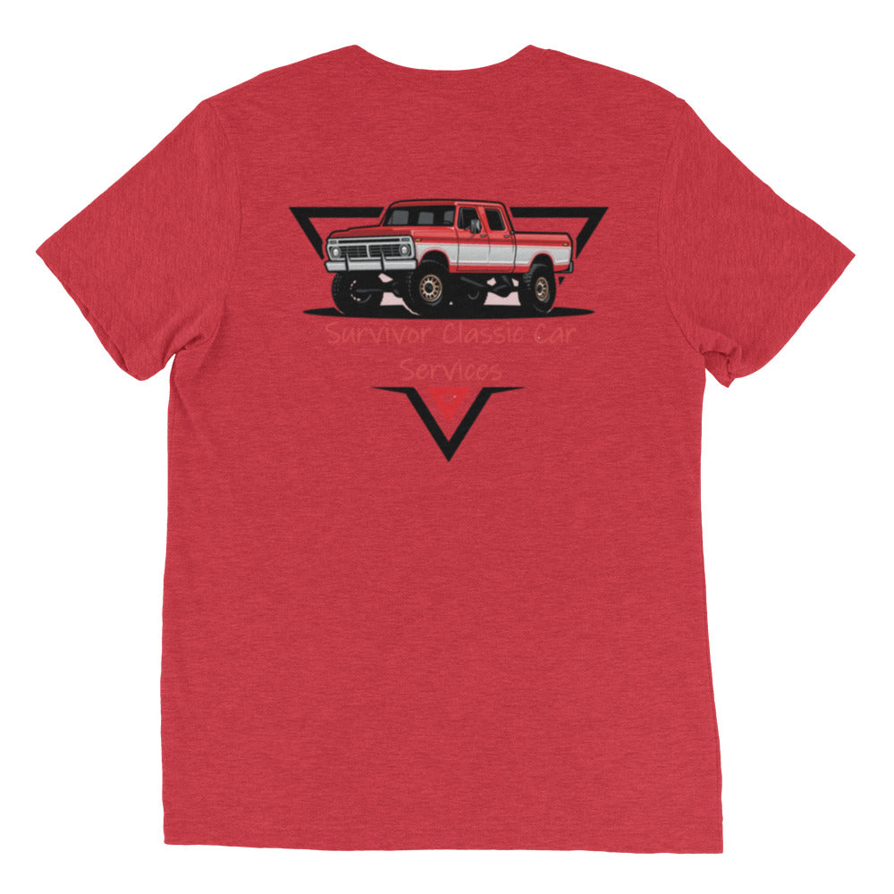 Dentside Crew Cab 4x4 Lifted Red Short sleeve t-shirt